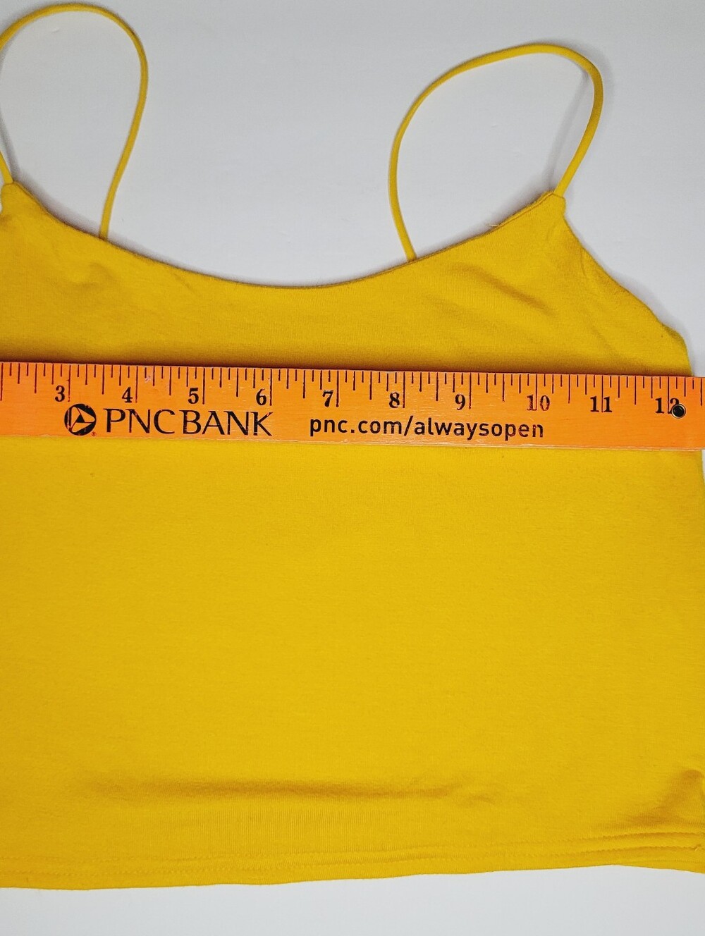 Pacsun Cami Cropped Yellow Womens Medium Soft Summer Festival Lightweight Cute